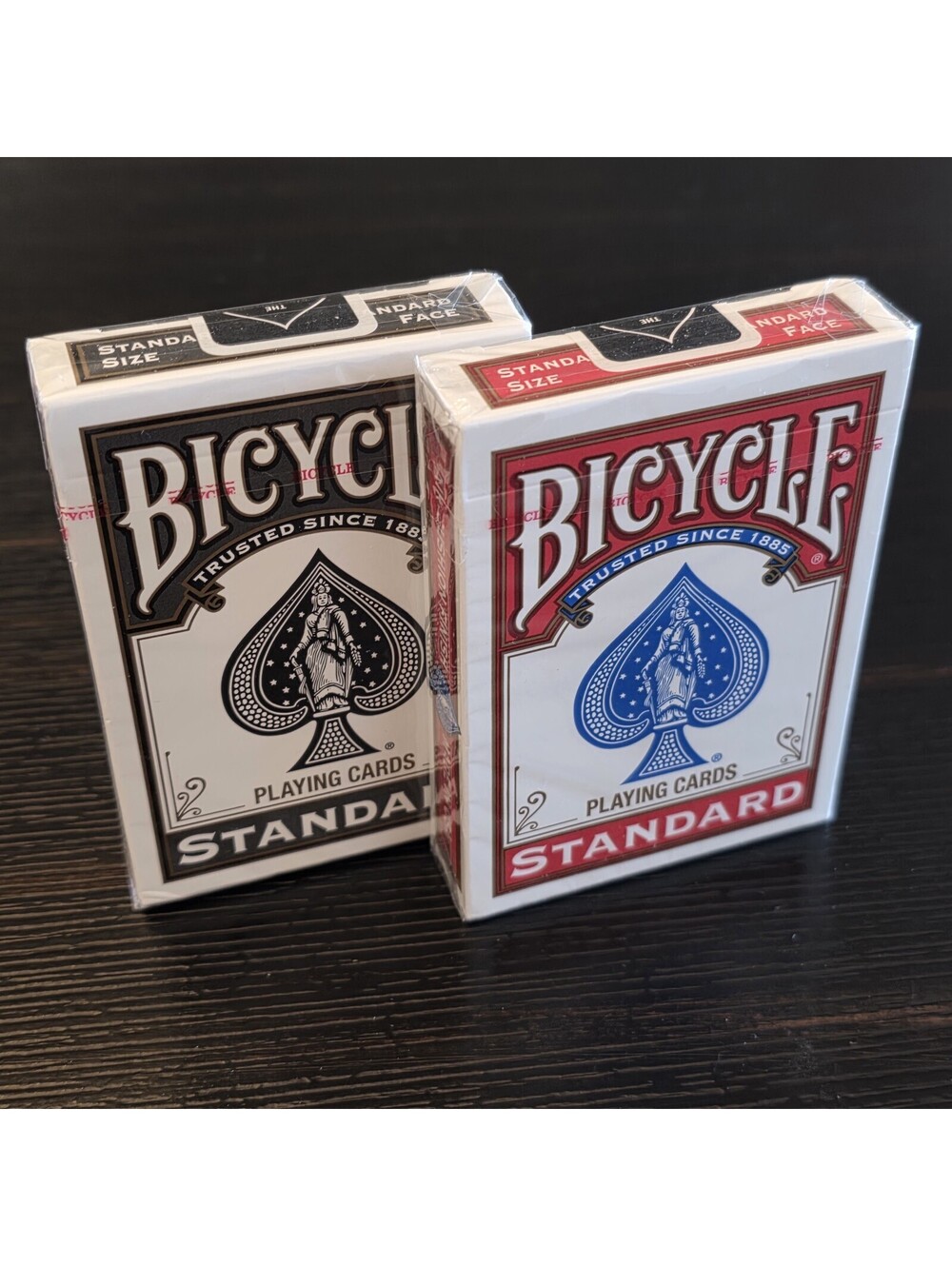 2pc Bicycle Standard Playing Cards Black Red Deck Factory Sealed Poker Size USPC